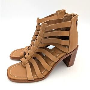 Sofft Stratford Luggage Heeled Sandal Women's Leather Brown Size US8M